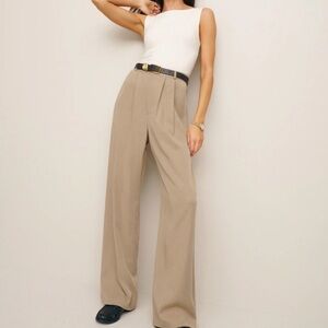 Reformation Mason Pant in Khaki